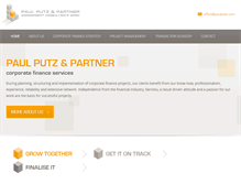 Tablet Screenshot of paulputz.com
